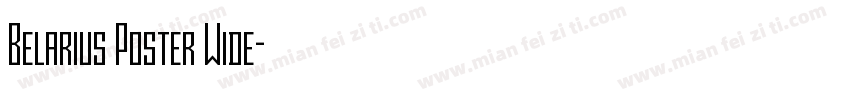 Belarius Poster Wide字体转换